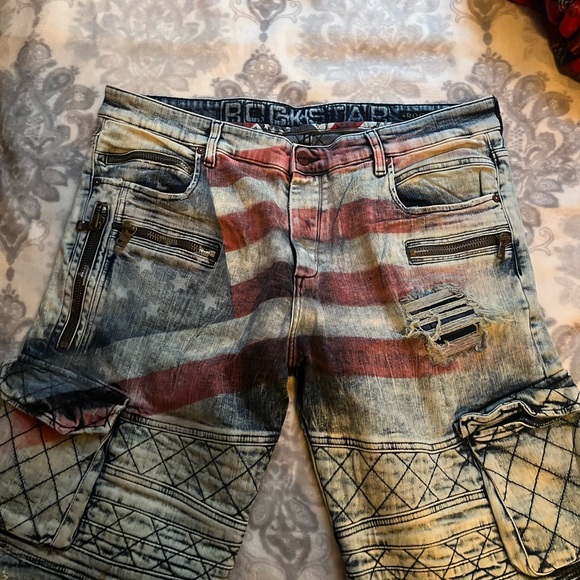 Mens rockstar jeans, Craig Jordan shorts, saints symphony long sleeve with hood - Picture 5 of 16